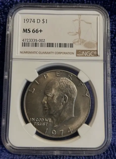 Ngc Ms66+ 1974-D Eisenhower Dollar