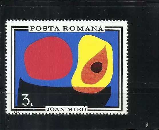 RUMANIA . Año: 1970. Tema: PINTURAS. MIRO.