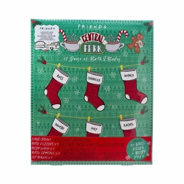 Central Perk 12 Days Bath Body Friends Advent Calendar Xmas Novelty Gift Present