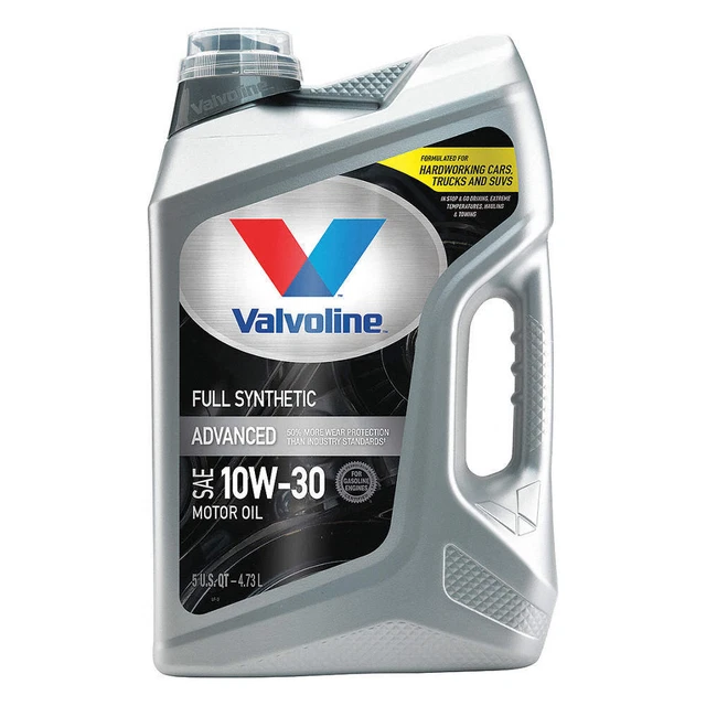 VALVOLINE 881165 Engine Oil,10W-30,Full Synthetic,5qt