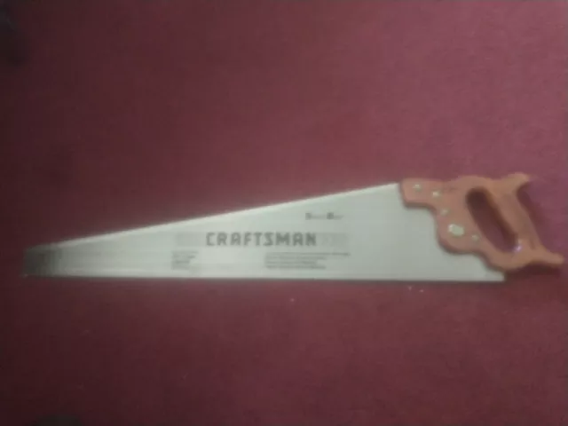 Vintage Sears Craftsman 26" 10Pt Kromedge Taper Ground Crosscut Hand saw Nice!