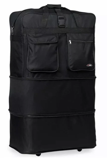 30" / 36" / 40" Expandable Rolling Duffle Bag Wheeled Spinner Suitcase Luggage 2