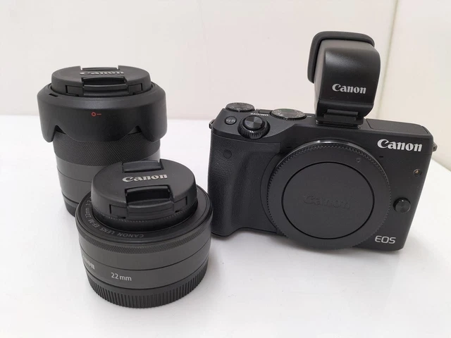 Canon EOSM3 EVFとズーム2本セット CANON EOSM3 DOUBLE Lens EVF Kit