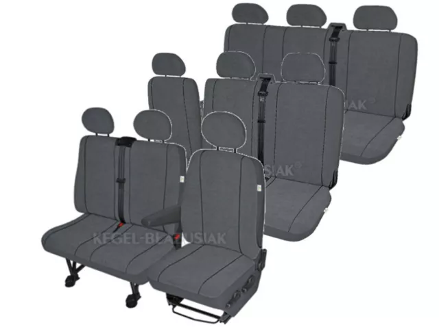 MERCEDES SPRINTER 9 - Sitzer Sitzbezüge Schonbezüge Sitzschoner Set in Grau  EUR 147,90 - PicClick DE