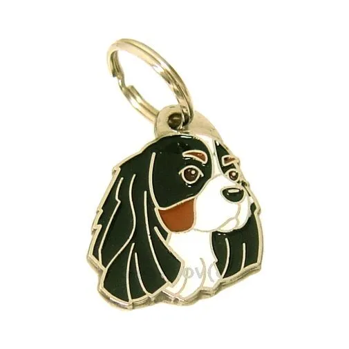 Dog name id tag Cavalier King Charles Spaniel, Personalized, Handmade, Charm