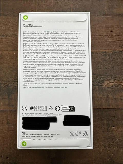 Apple iPhone 15 Pro - 128GB - Black Titanium (Unlocked) 2