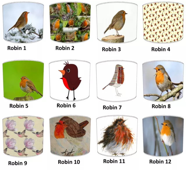 Robin Rot Brust Garten Vogel Lampenschirme, Passt Ideal Zu Bettdecke & Wand Deko