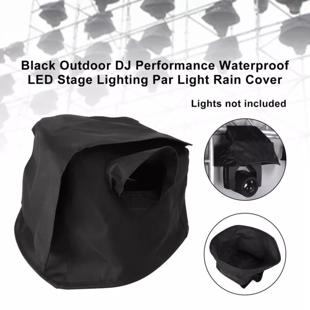 Black Outdoor DJ Performance Waterproof LED Stage Lighting Par Light Rain Cover