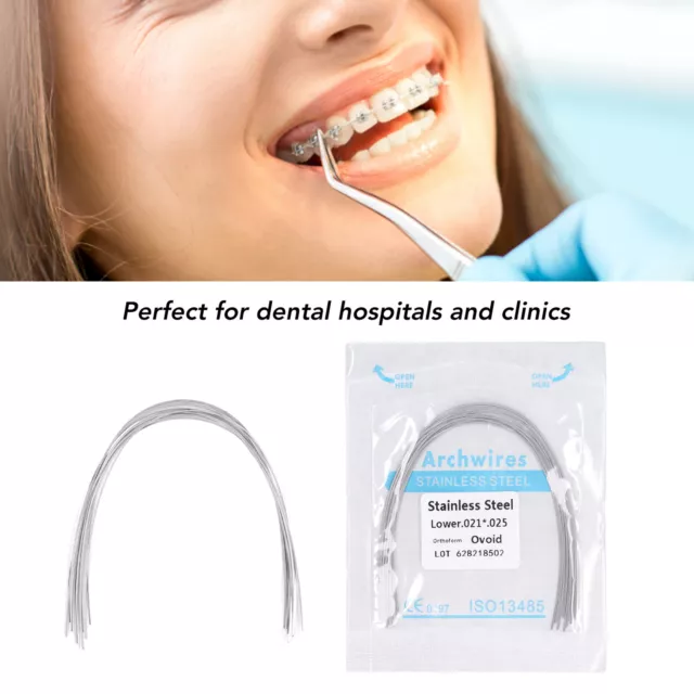 50pcs Dental Orthodontic Arch Wire Orthodontic Rectangular Arch Wire Zubehör XS5