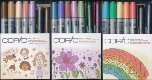 COPIC Doodle Kit NEW Rainbow Nature People Doodle Kit NEW made in Japan