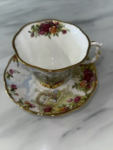 Royal Albert A Celebration Of The Old Country Roses Garden Teacup And Saucer 