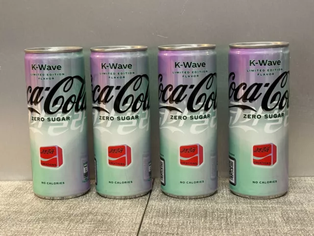 Coca Cola Zero Creations Dosen Can „K-Wave" AUSTRIA SWISS 2024 4 Stück VOLL