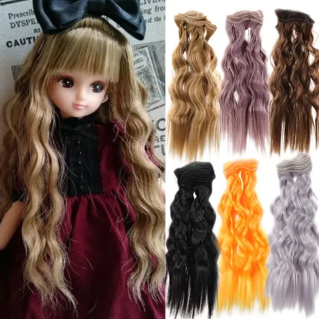 1/3 1/4 1/6 Bjd Wig Hair For Dolls Girls Accessories Kids Toy 25*100CM Doll Wigs