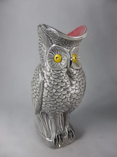 Chouette Hibou Pichet Cruche Ceramique Barbotine Jug Own Ceramic 960