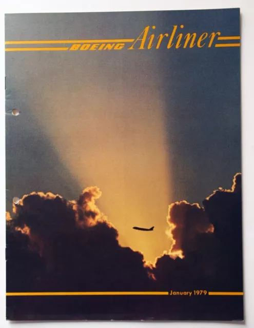 1979 Boeing Manufacturer January79  "Airliner" Official Issued Airline Magazine.