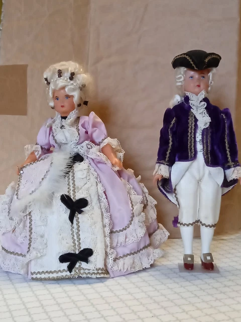 Lot 9 Petites Poupées Anciennes – Composition Et Celluloïd – Occasion Bel état