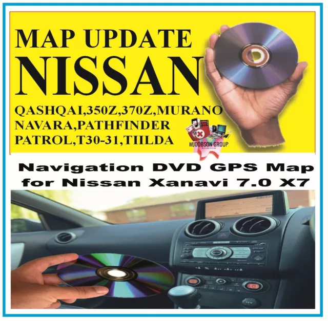 Nissan Sat Nav Update 2013 Disc Xtrail Navara Murano Patrol Pathfinder