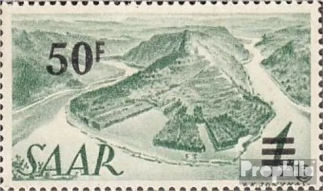 Briefmarken Saarland 1947 Mi 238I Aufdruck auf Urmarke geprüft mit Falz