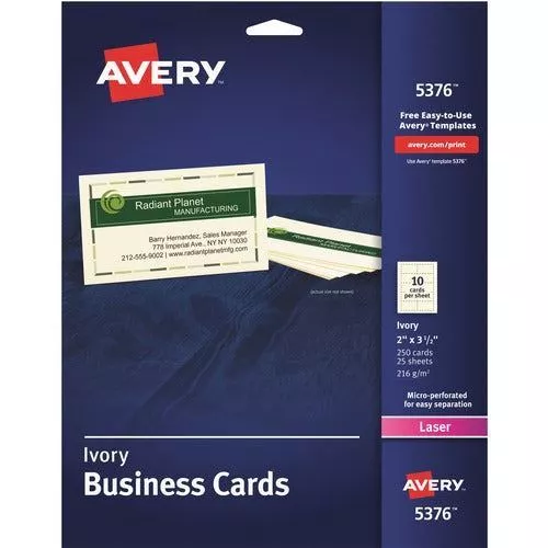 Avery® Laser Business Card - AVE5376