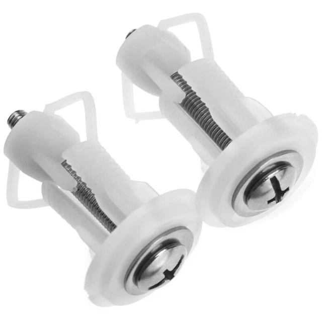 2 pezzi copertura WC Top Fix copertura sedile viti well dado padella fissaggio C7Y7