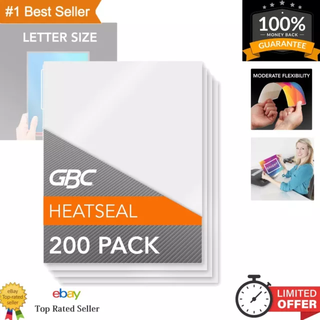 200 Pack of Thermal Laminating Pouches - Letter Size, 3mil, Crystal Clear Finish