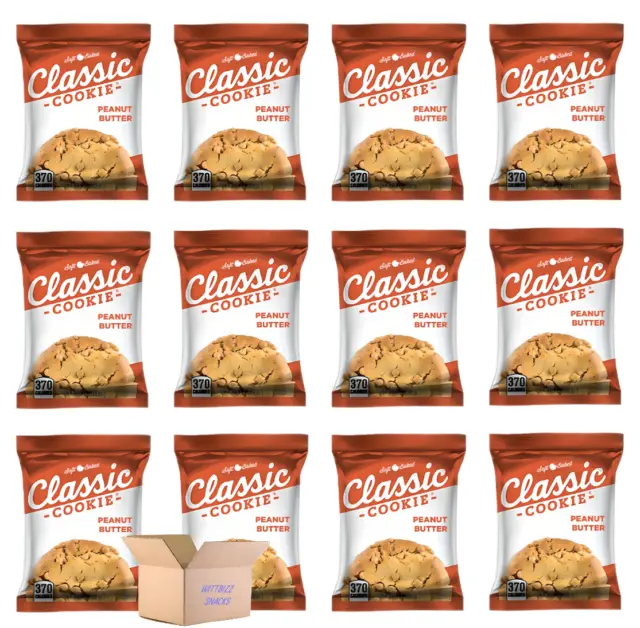 Classic Cookie Delicious Soft Baked Peanut Butter Cookies, Pack of 12