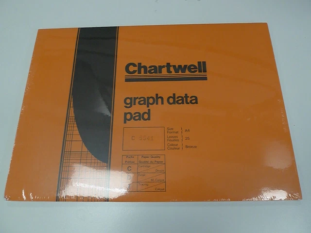 PAD GRAPH DATA Pad Chartwell A4 Graph Paper Log Chart Well Log Cycle ...