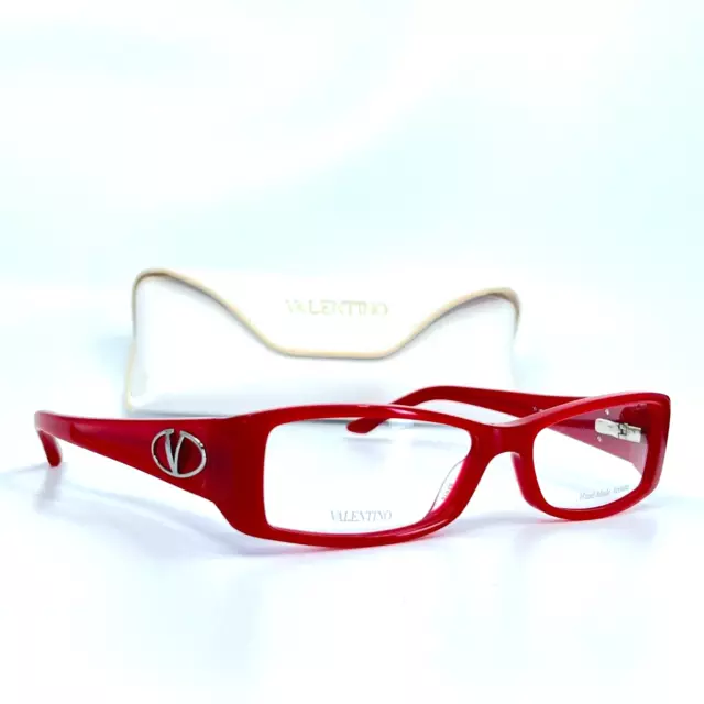 Valentino Eyeglasses VAL5716 IQ2 Red Rectangular Womens Frames 53[]15 130 mm