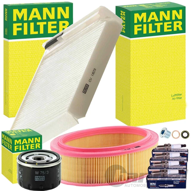 MANN FILTRO PACCHETTO ISPEZIONE adatto per 1.6+1.4 DACIA LOGAN SANDERO 75-87 CV