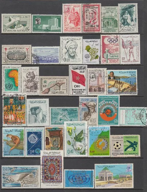 Morocco - 285no. different stamps 1956-2020 (CV $373) (70% OFF SALE)