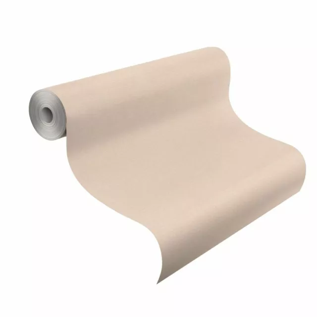 Rasch Papel Pintado Denzo 448559 Uni Unicolor Aspecto de Tela Beige Fibra Húmeda