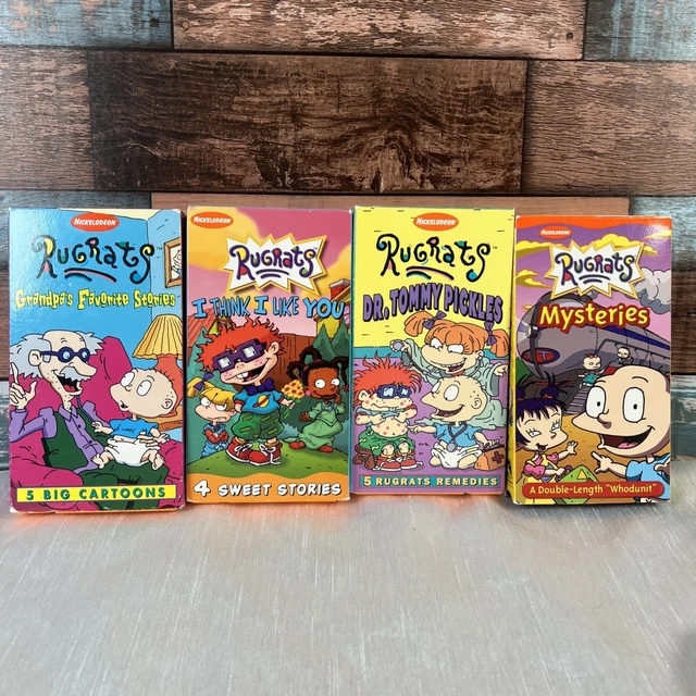 16h Rug Rats 4 VINTAGE RUGRATS VHS Movies Mysteries Grandpa’s Fav Stories Dr Tommy I ...