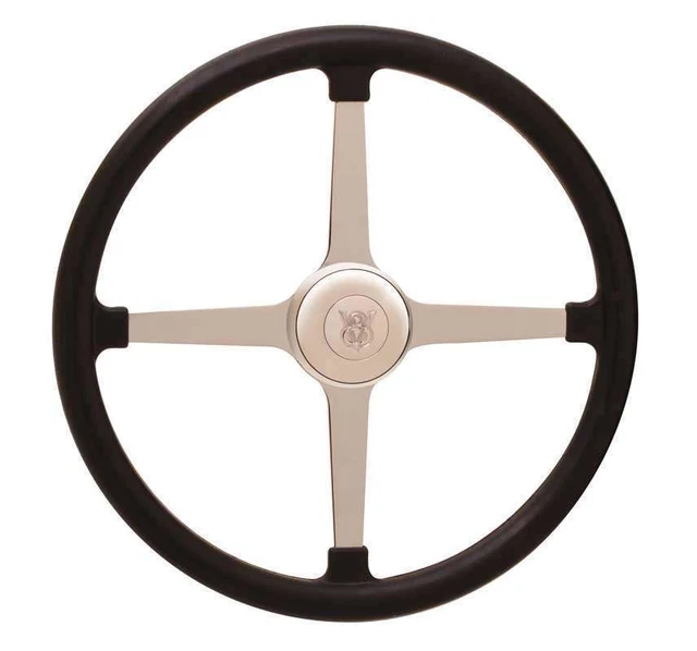 Gt Performance 91-4040 Steering Wheel 4-Spoke Black Foam Grip 15 In. Dia. 3-Bolt