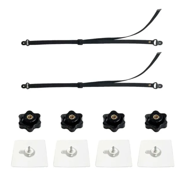 No-Drill Flat Screen TV Safety Strap Adjustable Anti-Tip Furniture Anchors 1 set