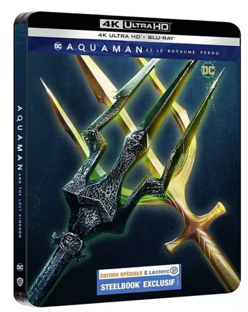 Aquaman et le Royaume perdu Steelbook Exclusivité LECLERC Blu-ray 4K UHD PRECO