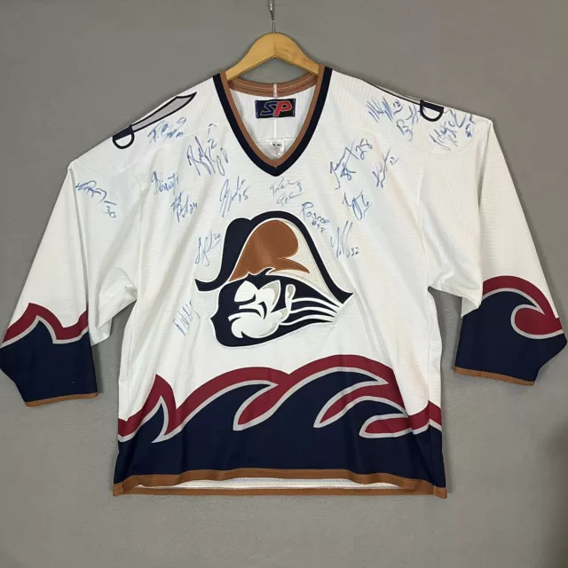 Autographed Signed Milwaukee Admirals AHL Reebok White Hockey Jersey Size XL