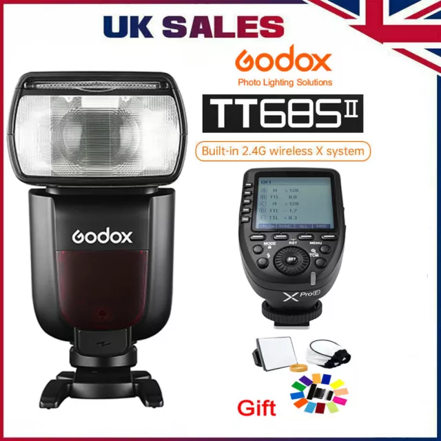 Godox TT685IIF 2.4G Wireless TTL HSS Flash Speedlite Light+ Xpro-F Flash Trigger