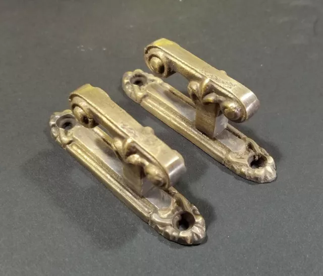 2 x Ornate Antique Vintage Style Single Coat Hooks Hat Hooks, Towel holder, C25