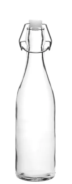 Stilvolle Glaswaren klar trinken Mini Schaukel Glasflasche für Bar 0,5 l 12er Pack