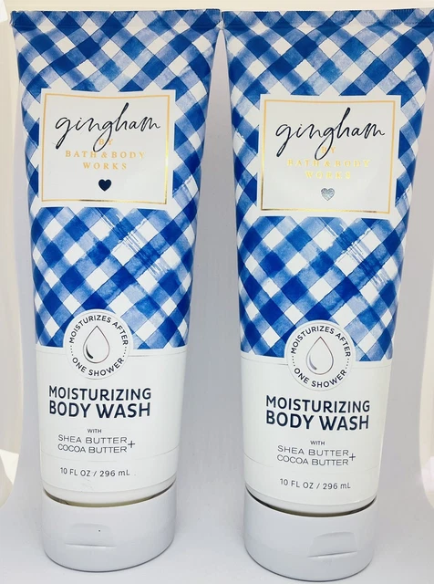 2-Bath & Body Works~Gingham~Moisturizing Body Wash 10 oz