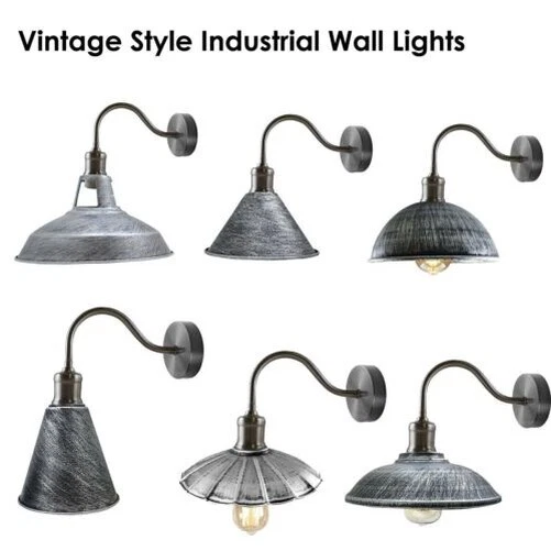 Vintage Industrial Lámpara de Pared Aplique Moderno Metal Luz Wall Light Fixture