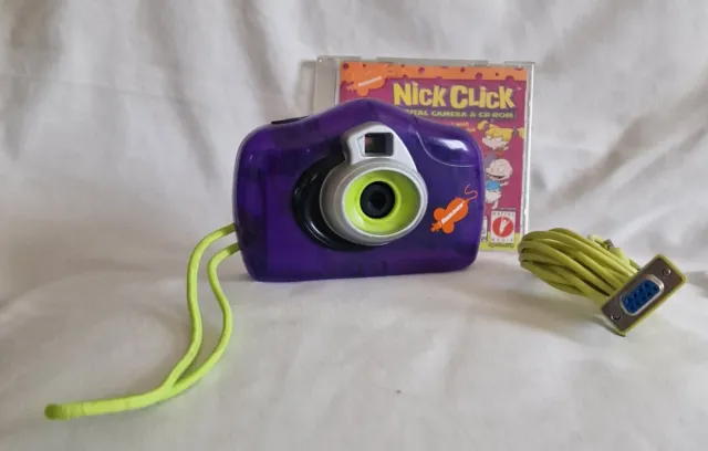 Nickclick Digital Camera And Cd - Rom Vintage 90s