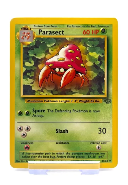 Parasect | 41/64 | Jungle | Uncommon | WOTC | Pokémon Card - LP