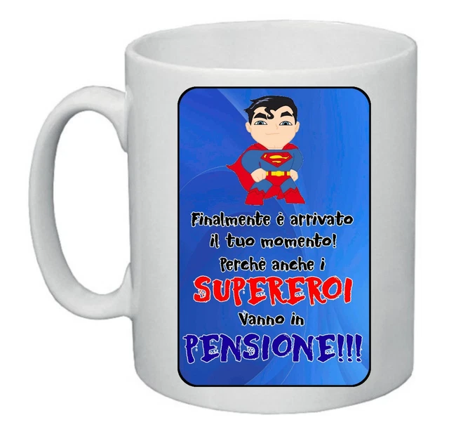Regali Pazza idea Tazza Mug Decorata VIP Very Important Pensionato - 8 X 10 cm - Ceramica - Stile Moderno - Regalo per Pensione - Collezione Innamorati