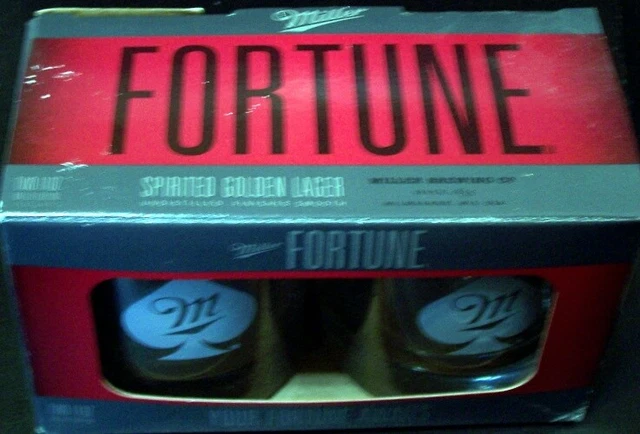 Rocks Glasses Miller Brewing Company Fortune Ace Logo - Two 11 oz. NIB