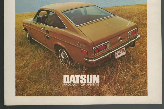 1971 DATSUN 1200 COUPE advertisement Nissan Datsun fastback Datsun 1200 print ad 3