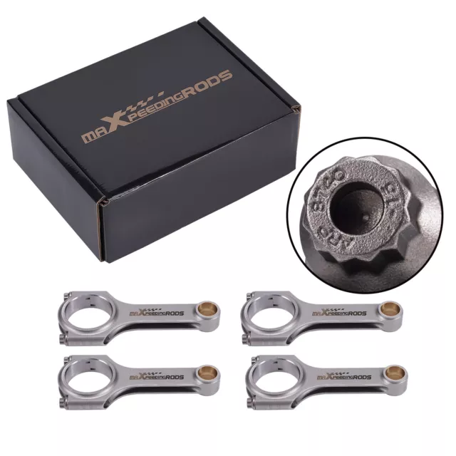 4x Bielle per Ford Escort RS 1600 Cosworth BDA Conrods 132,84 mm ARP 2000 bulloni