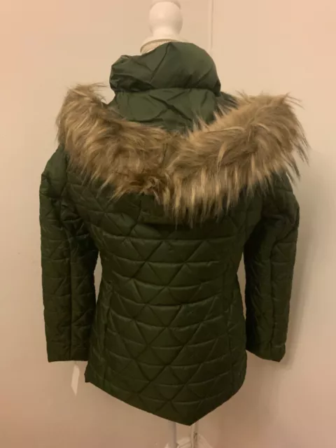 NWT Marc New York Hooded Packable Puffer Jacket olive Size S. 3