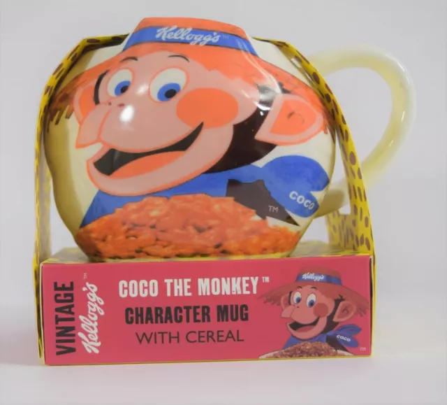 Kellogg's Coco the Monkey Vintage Style Character Mug with Cereal BB 06/21