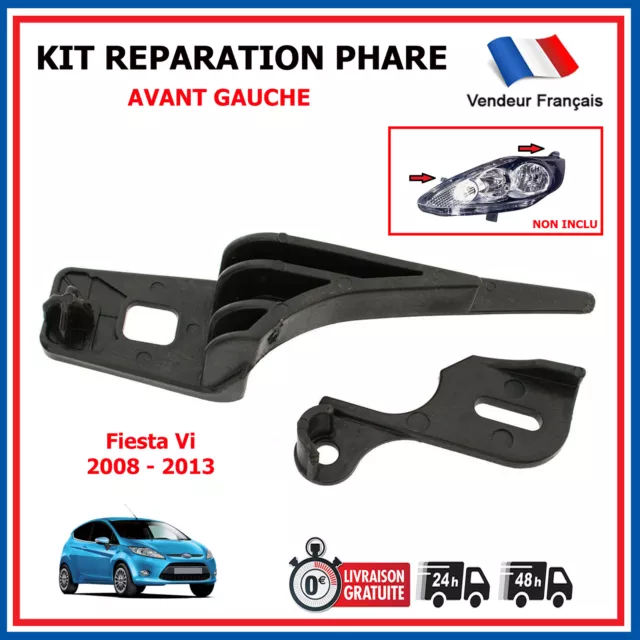 Kit de Réparation Pattes de Fixation Supports Clips Optique Phare Avant  Gauche compatible pour CLIO 4 IV de 2012 à 2020 - Cdiscount Auto